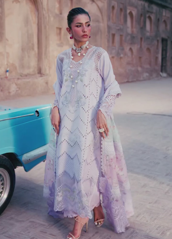 Bloom by Saira Shakira Unstitched Embroidered Lawn 3 Piece Suit SSR26ULB AMBRE-07B - Eid Collection