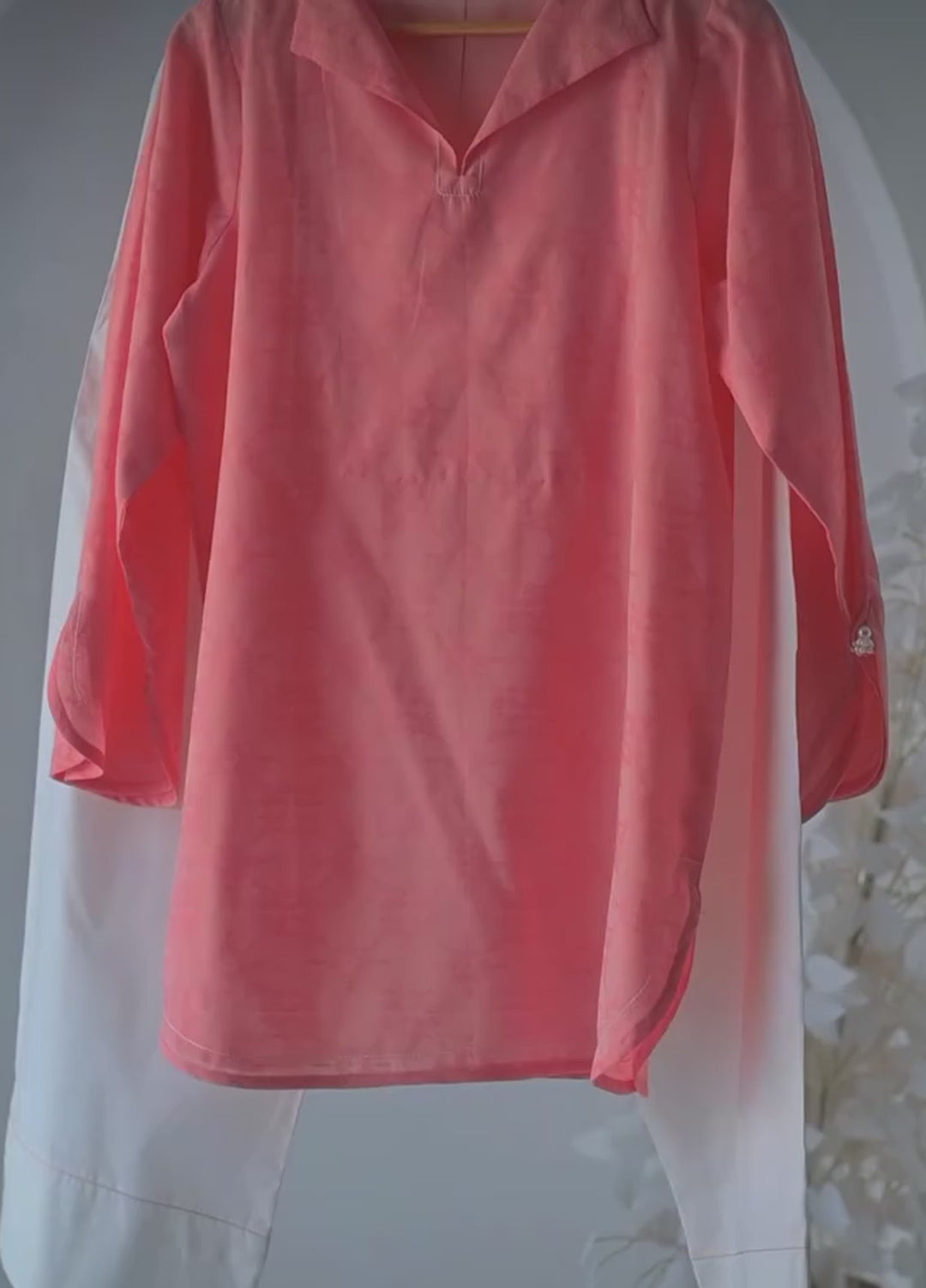 Riley Women RTW Textured Jacquard 2 Piece Suit RL26RL Coral Hue - Casual Collection