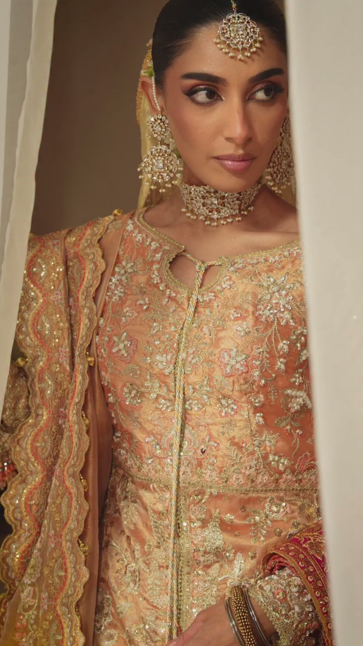 AIK Atelier Unstitched Embroidered Tissue 3 Piece Suit AIK26UAW D-02 - Wedding Collection