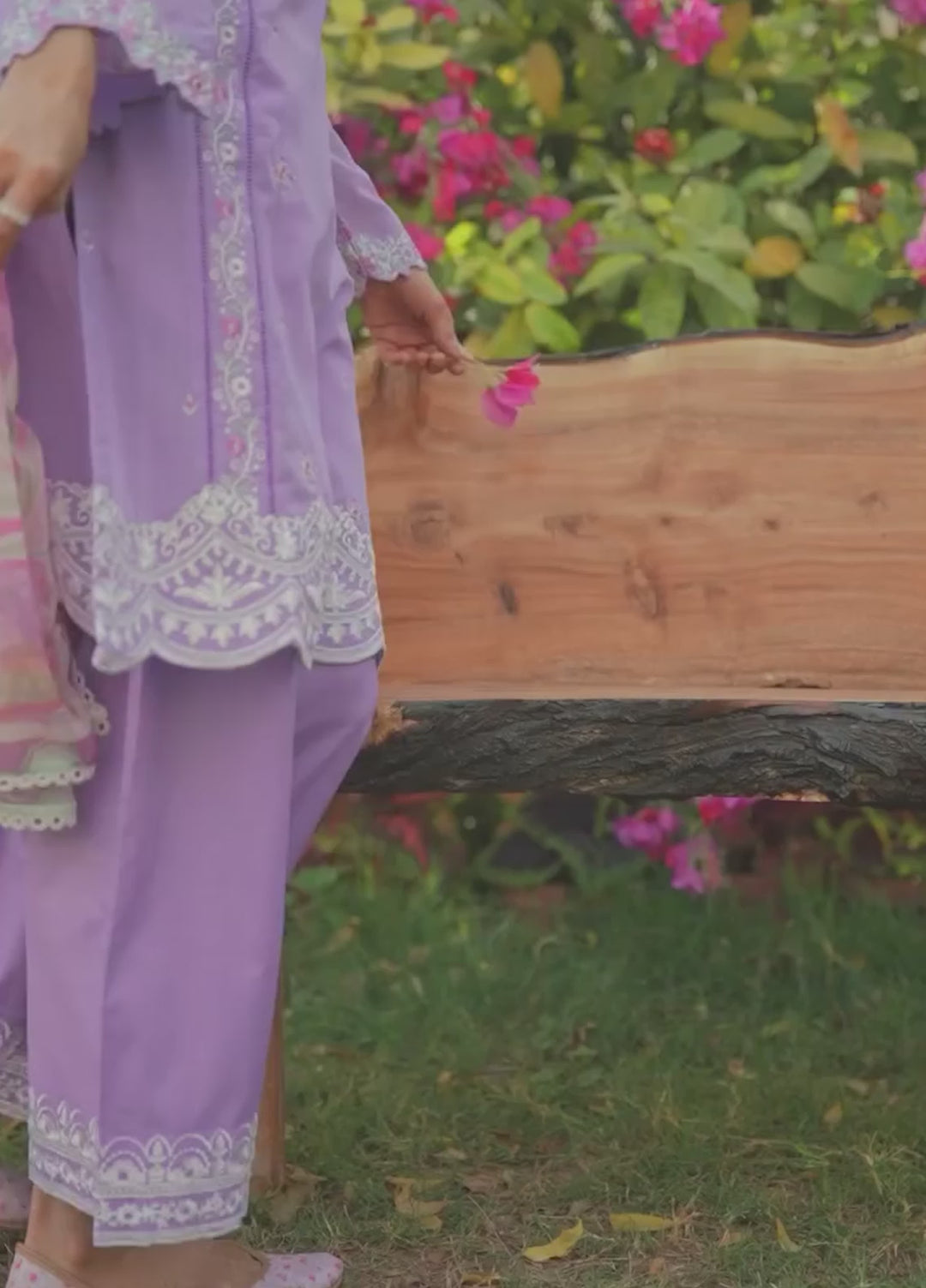 Lamhay by Dhanak Pret Swiss Voile 3 Piece DHN26PSV DC-2577 - Summer Collection