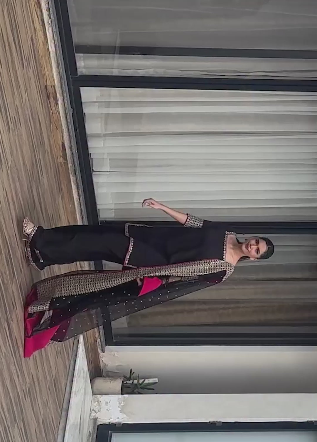 Koel by Jahaan RTW Embroidered Indian Raw Silk 3 Piece Suit Kaaf Festive Collection