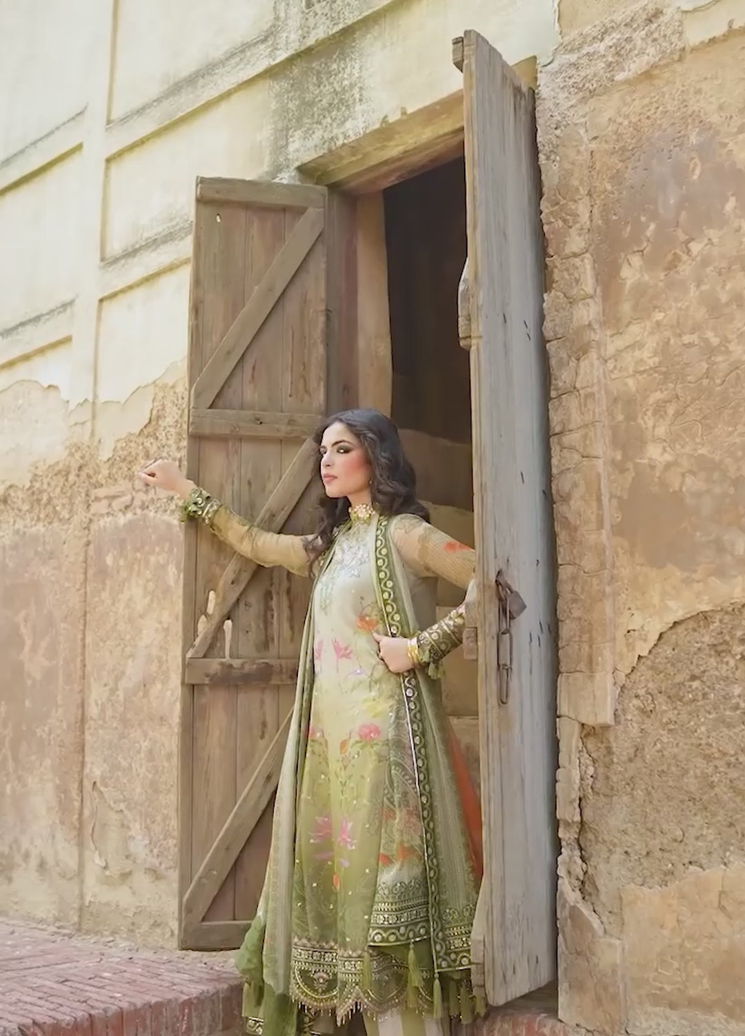 Vasal by Charizma Unstitched Embroidered Chiffon 4 Piece Suit CHR26UVC VSLW6-07 - Festive Collection