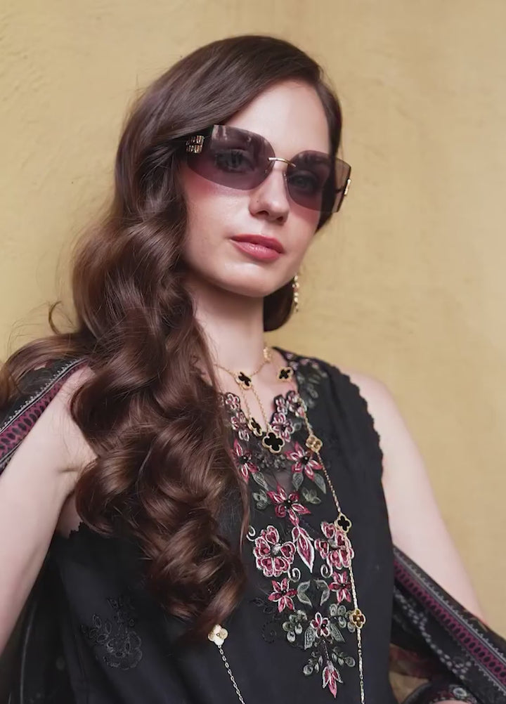 Noor by Saadia Asad Unstitched Embroidered Laserkari Lawn 3 Piece Suit SA26ULNL D5 - Lawn Collection
