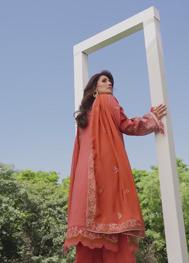 Florent Unstitched Embroidered Lawn 3 Piece Suit FL26ULE FEF-1A - Eid Collection