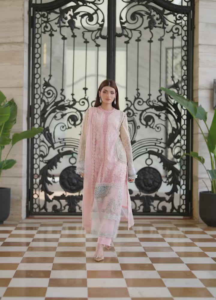 Maria B Unstitched Embroidered Lawn 3 Piece Suit MB26ULE D9 - Eid Collection