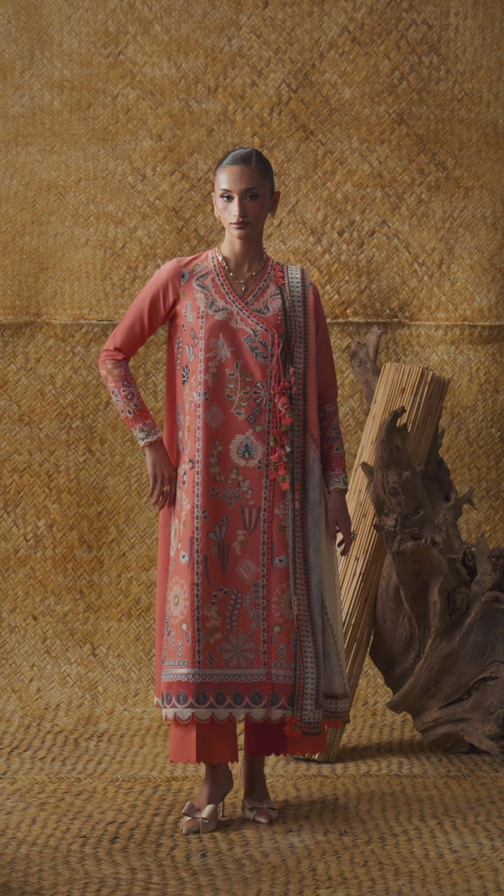 Sable Vogue Unstitched Embroidered Lawn 3 Piece Suit SV26ULL SL-03-26-V2 - Festive Collection