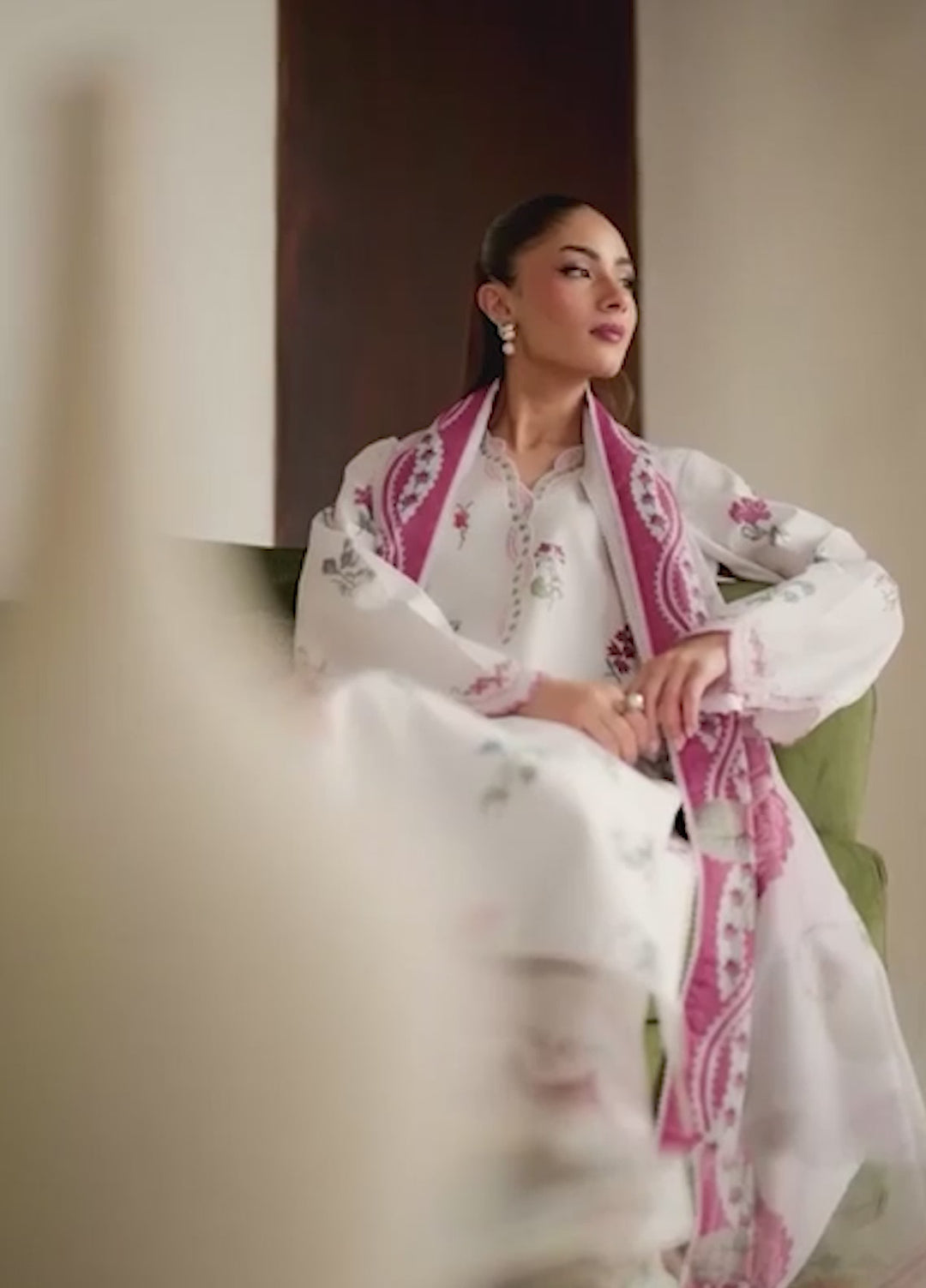 Ilara by Seran Embroidered Cambric Suits Unstitched 3 Piece SN25IC D-10 Gaelle - Summer Collection