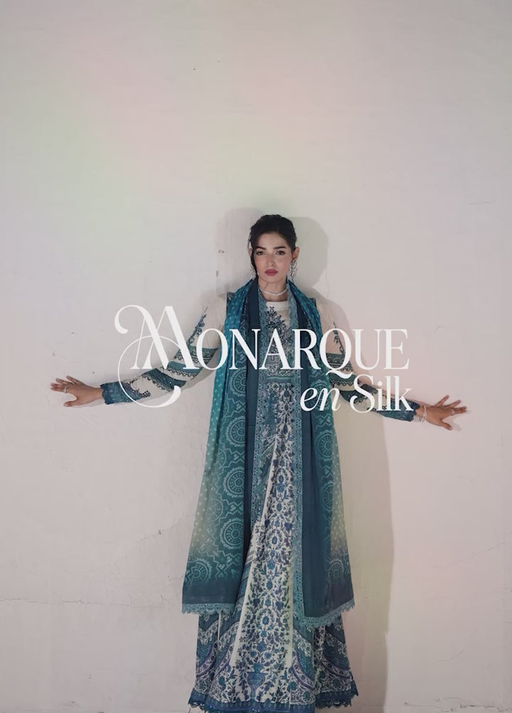 Monarque en Silk by Sahane Hand work Silk 3 Piece Suit CT-37001-Dynaste - Festive Collection