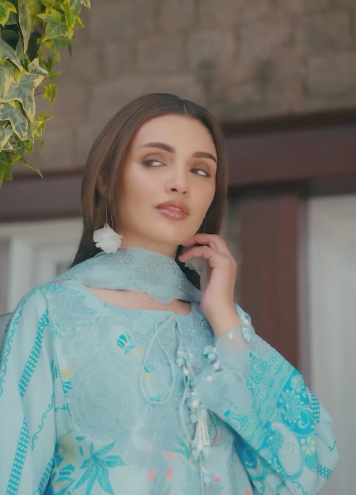 Rang e Bahar by Charizma Unstitched Embroidered Lawn 3 Piece Suit CHR26ULR CRB6-18 - Summer Collection
