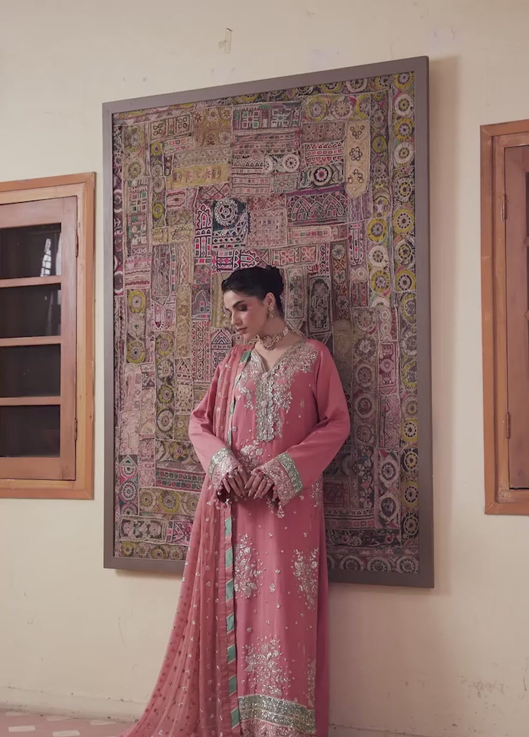 Mahenoor by Roheenaz Unstitched Embroidered Raw Silk 3 Piece Suit RN26UMR Pari Rukh RUNES260102 - Festive Collection