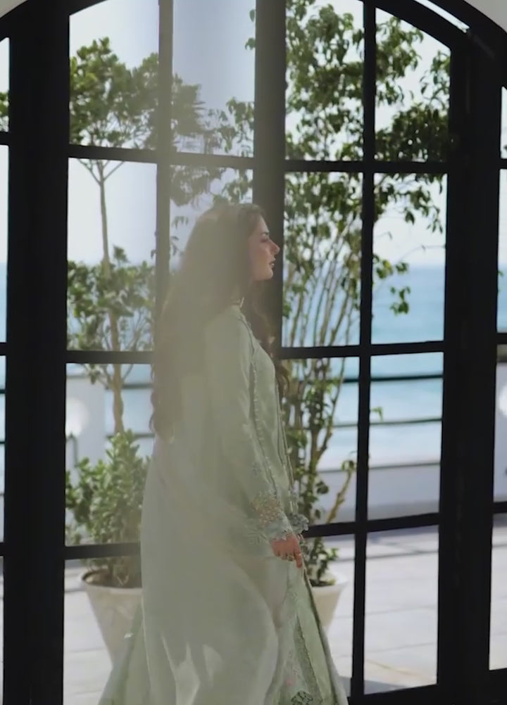 Sahil by Qalamkar Unstitched Embroidered Luxury Lawn 3 Pcs Suit QLK26US SA-12 Jiya - Summer