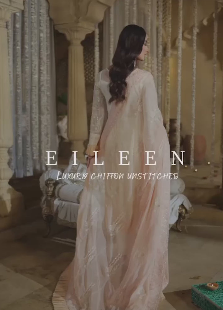Eileen Embroidered Chiffon Suit Unstitched 4 Piece EL24C D4-LAINY  - Luxury Collection