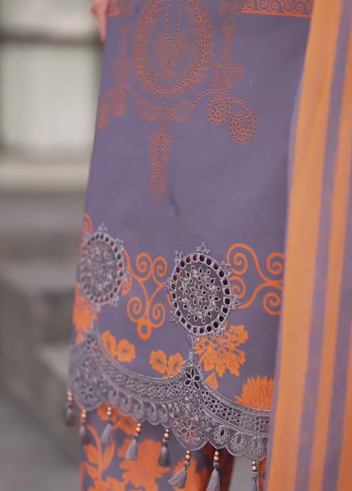 Combination by Charizma Unstitched Embroidered Lawn 3 Piece Suit CHR26UCL CC6-19 - Festive Collection