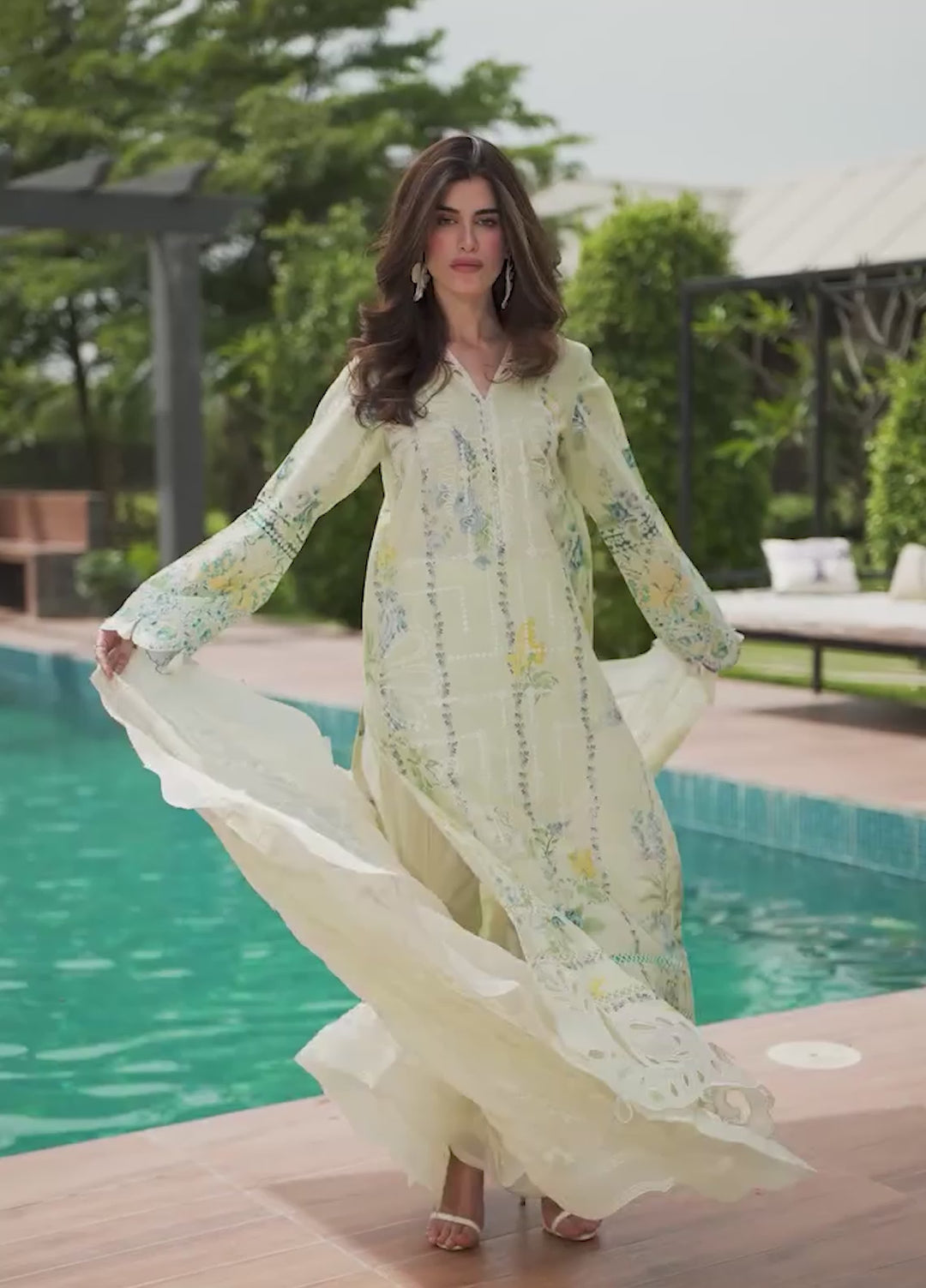 Lily May by Nureh Unstitched Embroidered Lawn 3 Piece Suit NU26ULL NE-259 - Eid Collection