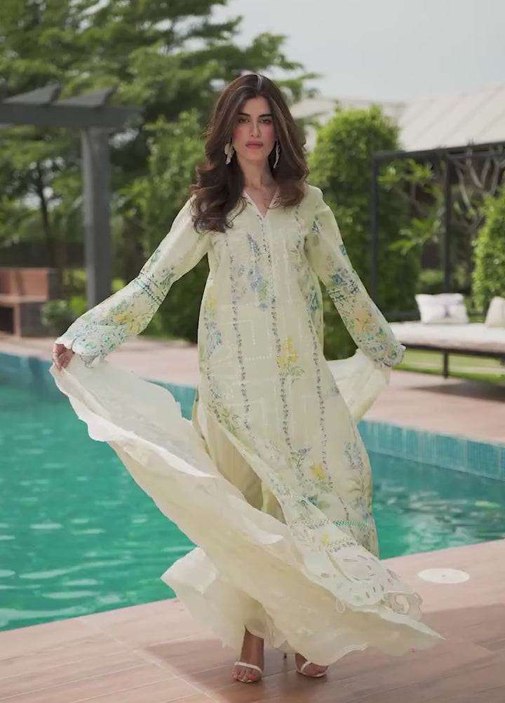 Lily May by Nureh Unstitched Embroidered Lawn 3 Piece Suit NU26ULL NE-259 - Eid Collection