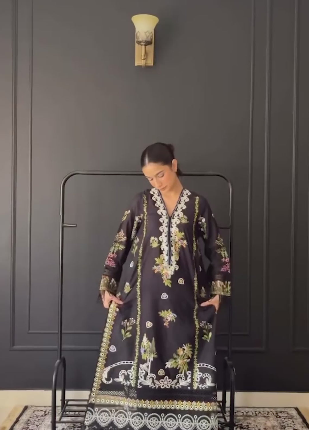 Belle Saison by Esmel Unstitched Embroidered Lawn 3 Piece Suit EML26ULB Elvire EUNSS260212 - Festive Collection