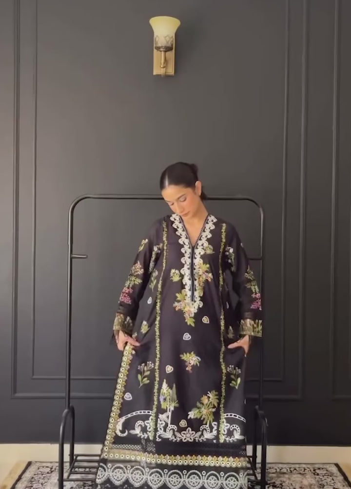 Belle Saison by Esmel Unstitched Embroidered Lawn 3 Piece Suit EML26ULB Elvire EUNSS260212 - Festive Collection