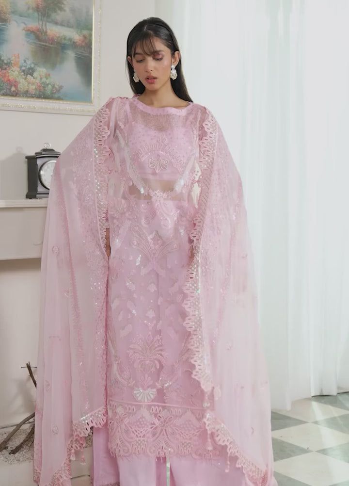 Zebtan Women Unstitched Embroidered Chiffon 3 Piece Suit ZM-04 Festive Collection