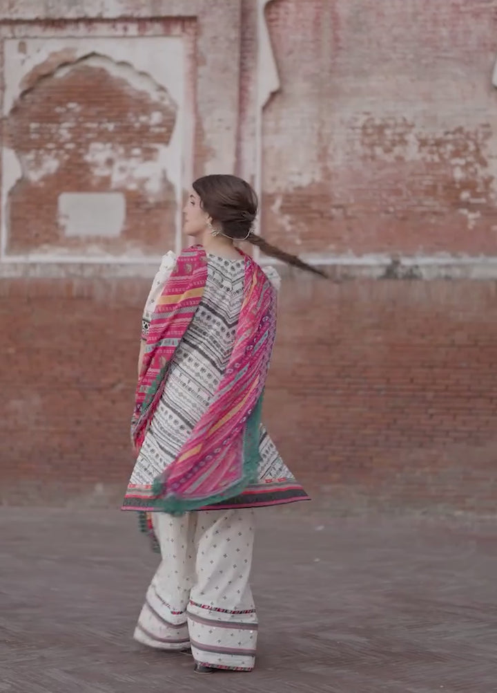 Angan by Kahf Unstitched Printed Lawn 3 Piece Suit KHF26ULA MEHRUBA KPS-2B - Festive Collection