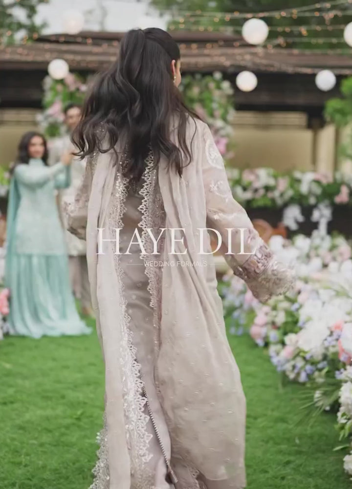 Haye Dil by Sahane Embroidered Chiffon Suits Unstitched 4 Piece SNE25HD CT 29008 Falling for you - Formals Collection