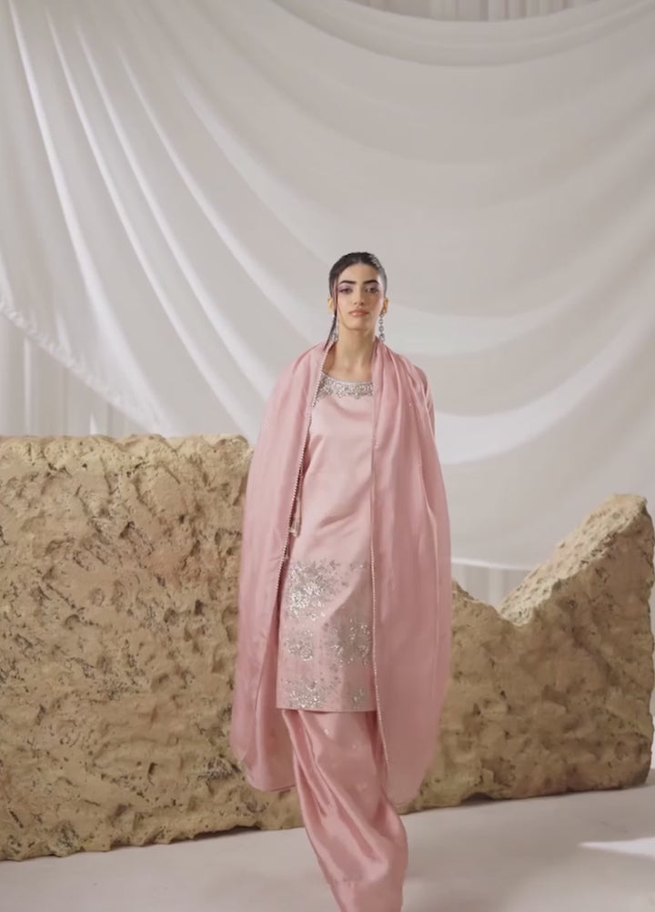 Celeste by Jamni RTW Embroidered Sheesha Silk 3 Piece Suit SAKURA Festive Collection