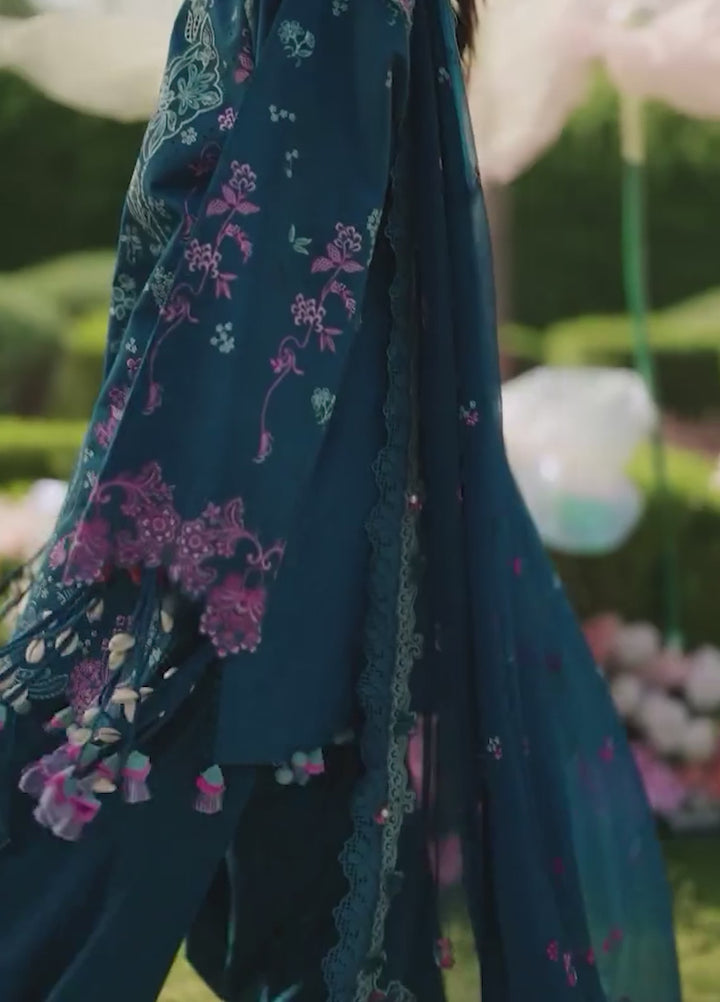 Feerie by Sundas Ahad Unstitched Embroidered Lawn 3 Piece Suit SNA26ULF Eloria ELL-04 - Eid Collection