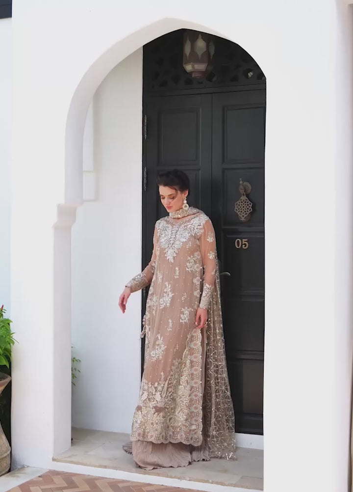 Bachelorette by Mushq Unstitched Embroidered Chiffon 3 Piece Suit MU26UBF Pretty Rebel MUNCH260106 - Festive Collection