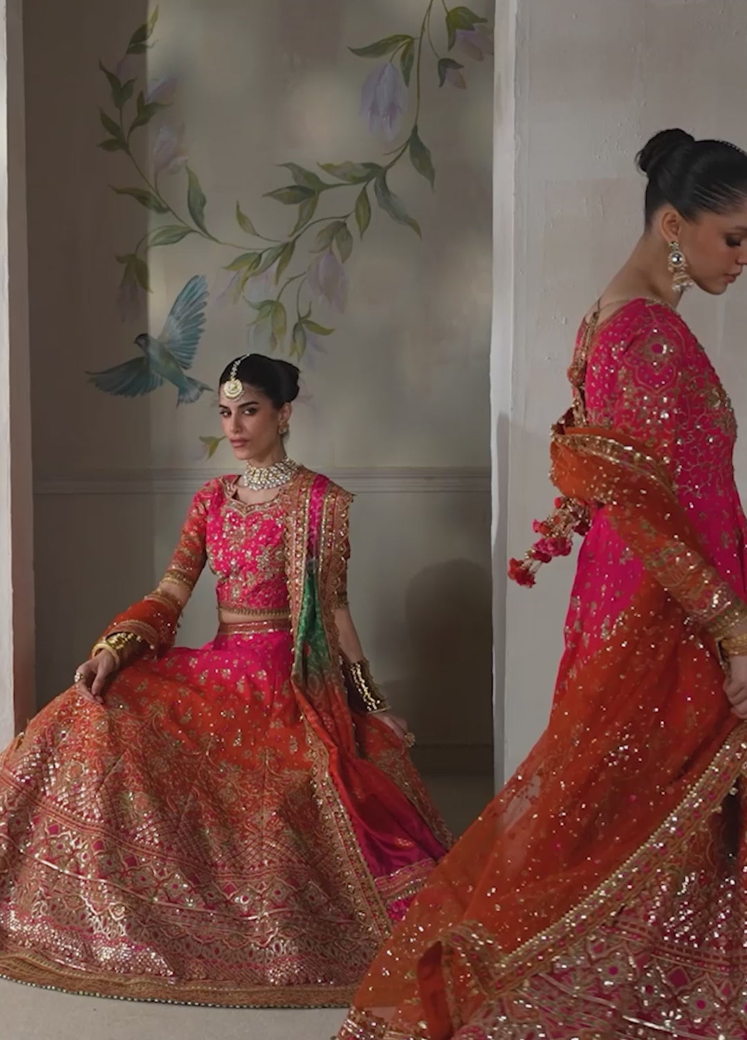 Chantelle by Baroque Unstitched Embroidered Raw Silk 3 Piece Suit BQ26UCF V14-D03 - Festive Collection