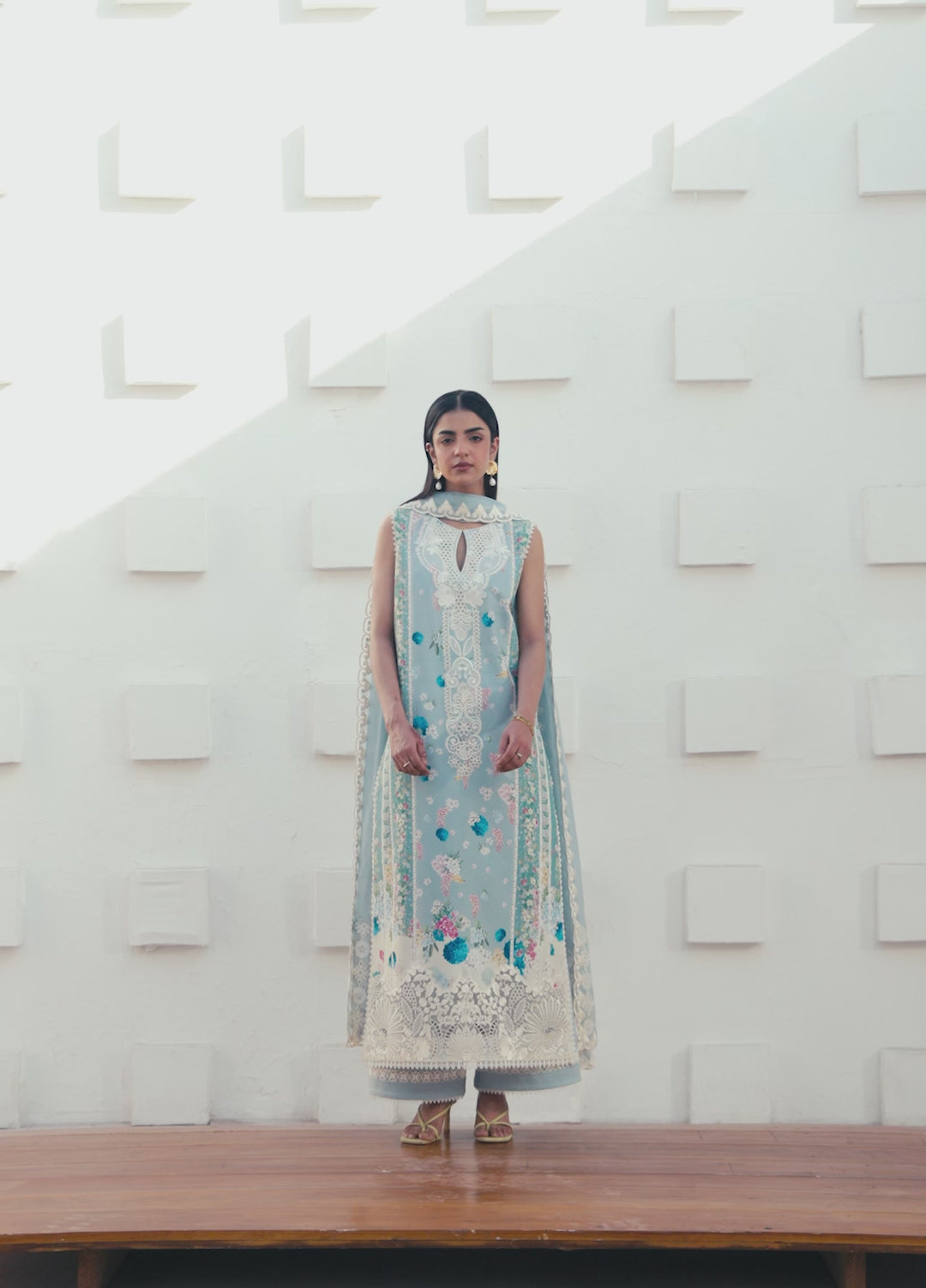 Sunspell by Afrozeh Unstitched Embroidered Lawn 3 Piece Suit AF26USL ROSYRA ZWU-0120-3PO - Festive Collection