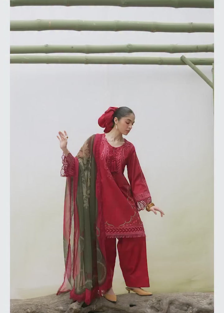 Laanem by Saira Rizwan Unstitched Embroidered Lawn 3 Piece Suit SR26ULL NAYRA-A - Summer Collection