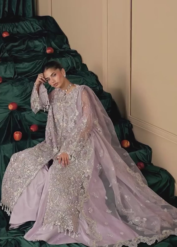 Celeste by Emaan Adeel Unstitched Embroidered Organza 3 Piece Suit EA26UCF Cyra - Festive Collection