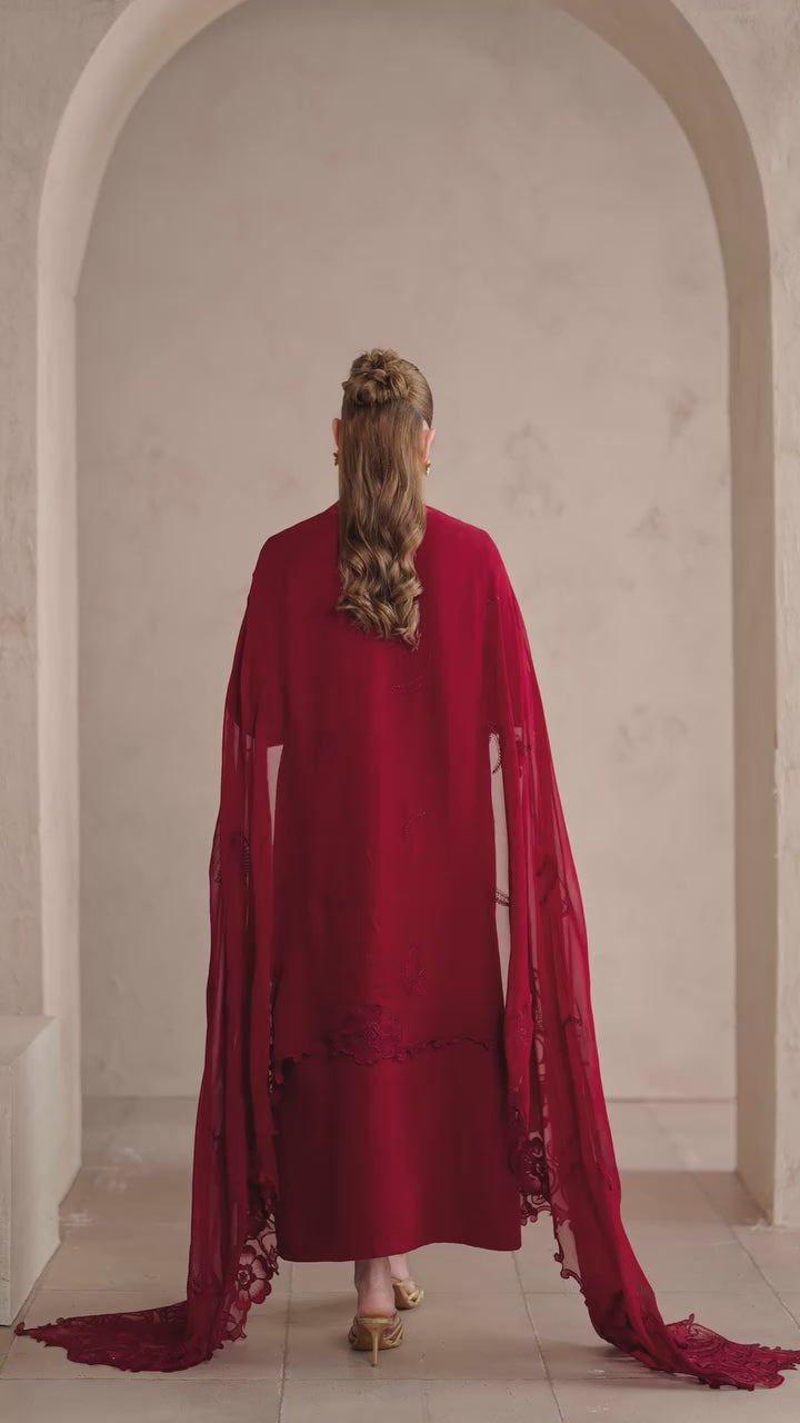 Nureh Unstitched Embroidered Karandi 3 Piece Suit NU26UKE NE-274 - Festive Collection
