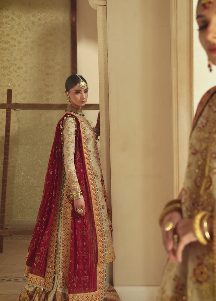 AIK Atelier Unstitched Embroidered Zari Net 3 Piece Suit AIK26UAW D-03 - Wedding Collection