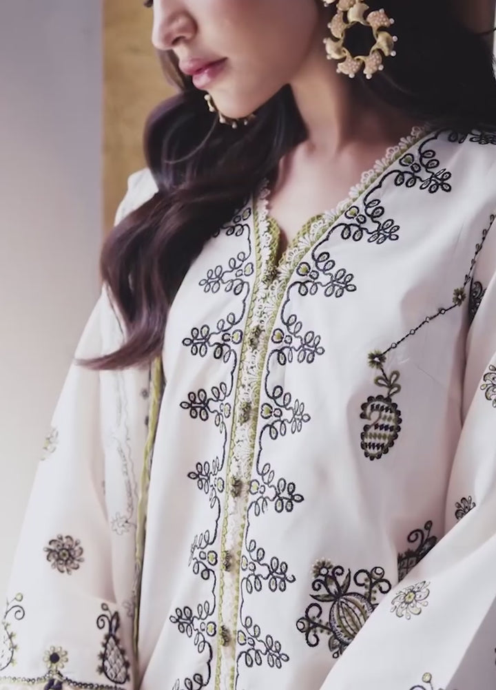 Q Line by Qalamkar Unstitched Embroidered Lawn 3 Piece Suit QLK26ULQ REEMA QKL-13 - Festive Collection