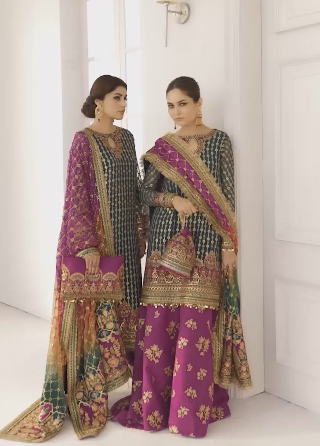 Chantelle by Baroque Unstitched Embroidered Chiffon 3 Piece Suit BQ26UFC BQU-CH11-D06 - Festive Collection