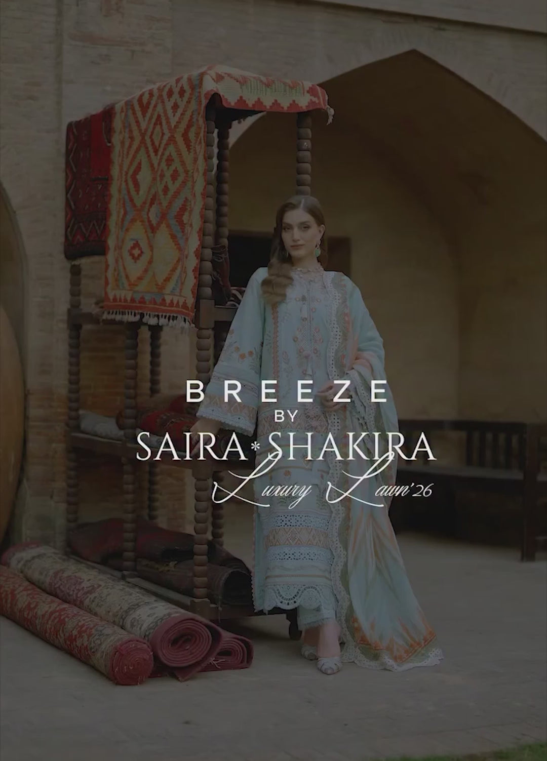 Saira Shakira Unstitched Embroidered Lawn 3 Piece Suit SSR26ULE SS-008A - Eid Collection