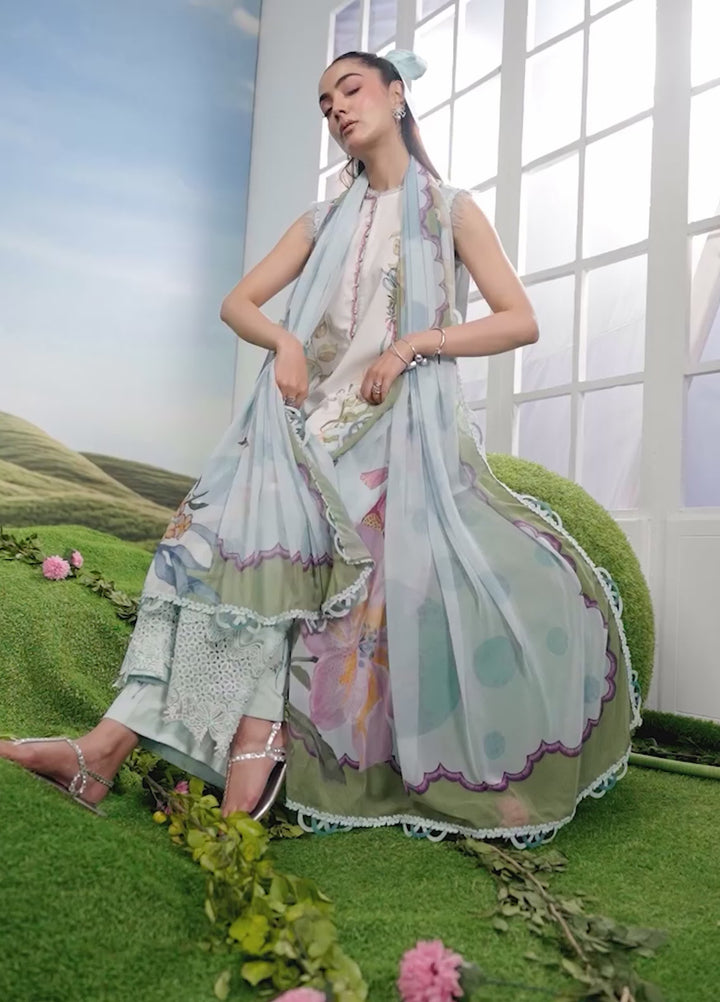 M Basics by Maria B Unstitched Embroidered Lawn 3 Piece Suit MB26SSEL MB-CUSV14-05A - Eid Collection