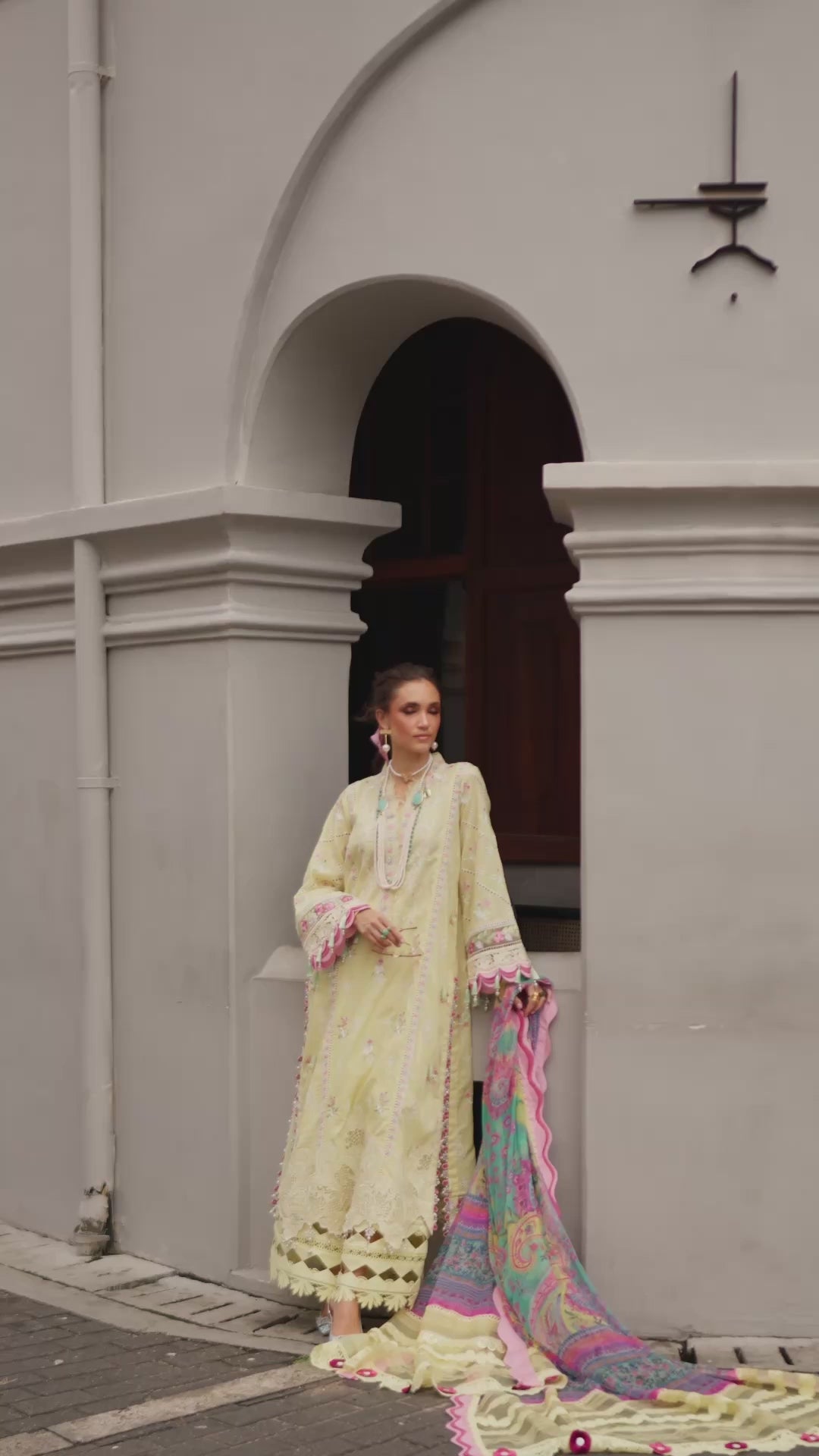 Neroli By Annus Abrar Unstitched Embroidered Lawn 3 Piece Suit ABR26UNL 06 Baneera - Festive Collection