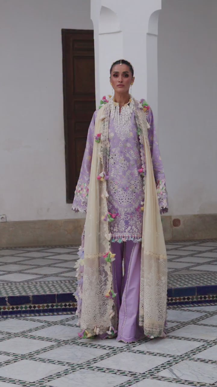 Reine by Republic Womenswear Unstitched Embroidered Luxury Lawn 3 Piece Suit RW26UTL D-05B - Eid Collection
