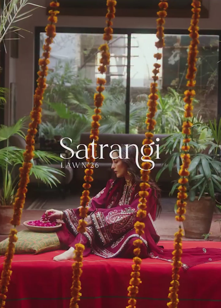 Satrangi by Mahnur Unstitched Embroidered Lawn 3 Piece Suit MN26ULS S-06 - Summer Collection