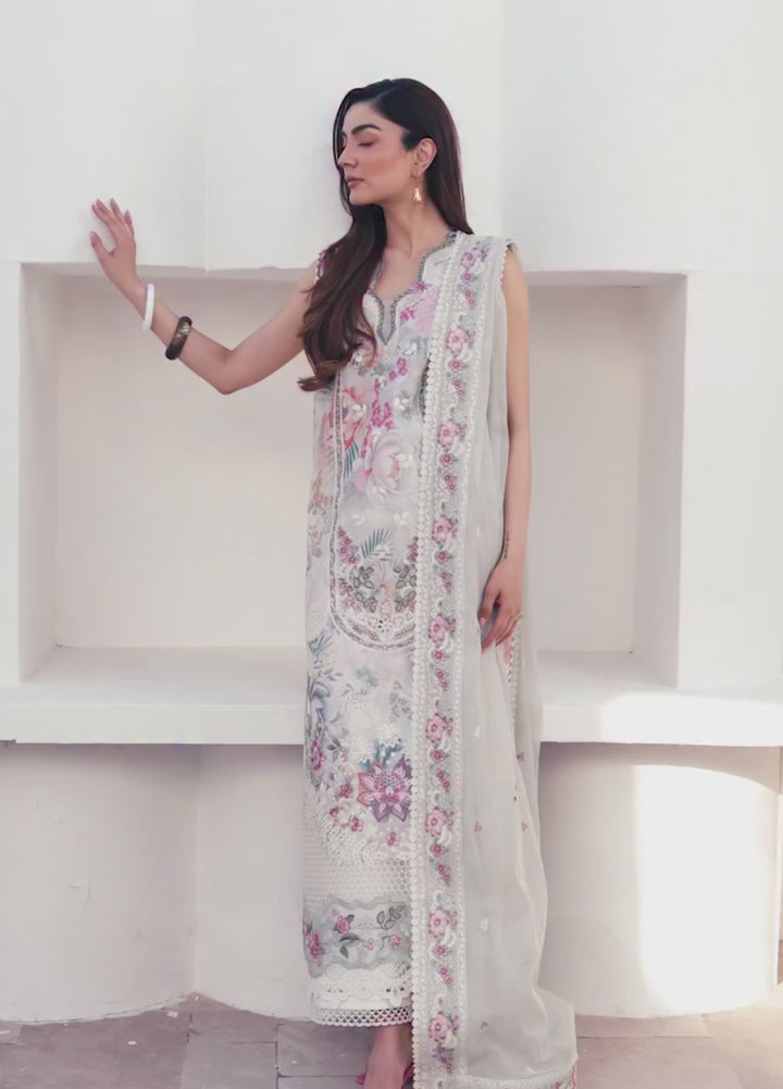 Sunspell by Afrozeh Unstitched Embroidered Lawn 3 Piece Suit AF26USL AUREMYST ZWU-0117-3PO - Festive Collection
