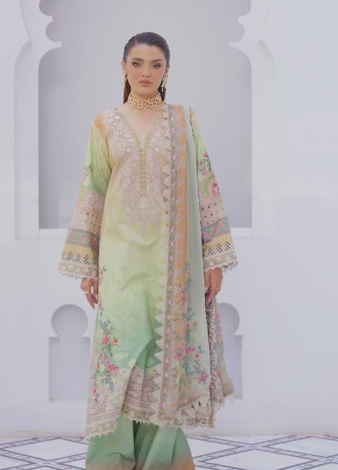 Rang e Bahar by Charizma Unstitched Embroidered Lawn 3 Piece Suit CHR26ULR CRB6-22 - Summer Collection