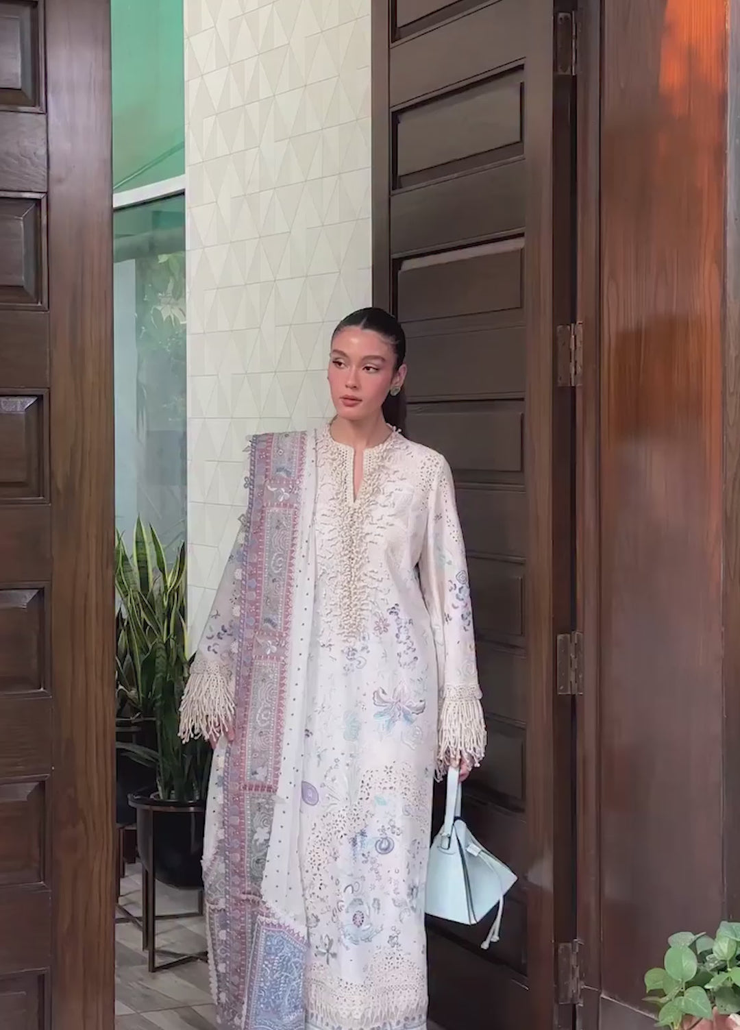 Suffuse Unstitched Embroidered Lawn 3 Piece Suit SSY26ULE Veluna - Eid Collection