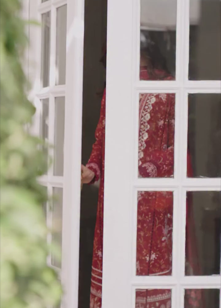 Florette by Afrozeh Unstitched Embroidered Lawn 3 Piece Suit AF26UFL D-06 ELYNDRA - Festive Collection