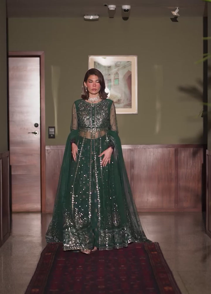 Elaya Luxury by Nureh Unstitched Net Embroidered 3 Piece Suit NU26EL NEL-84 - Festive  Collection