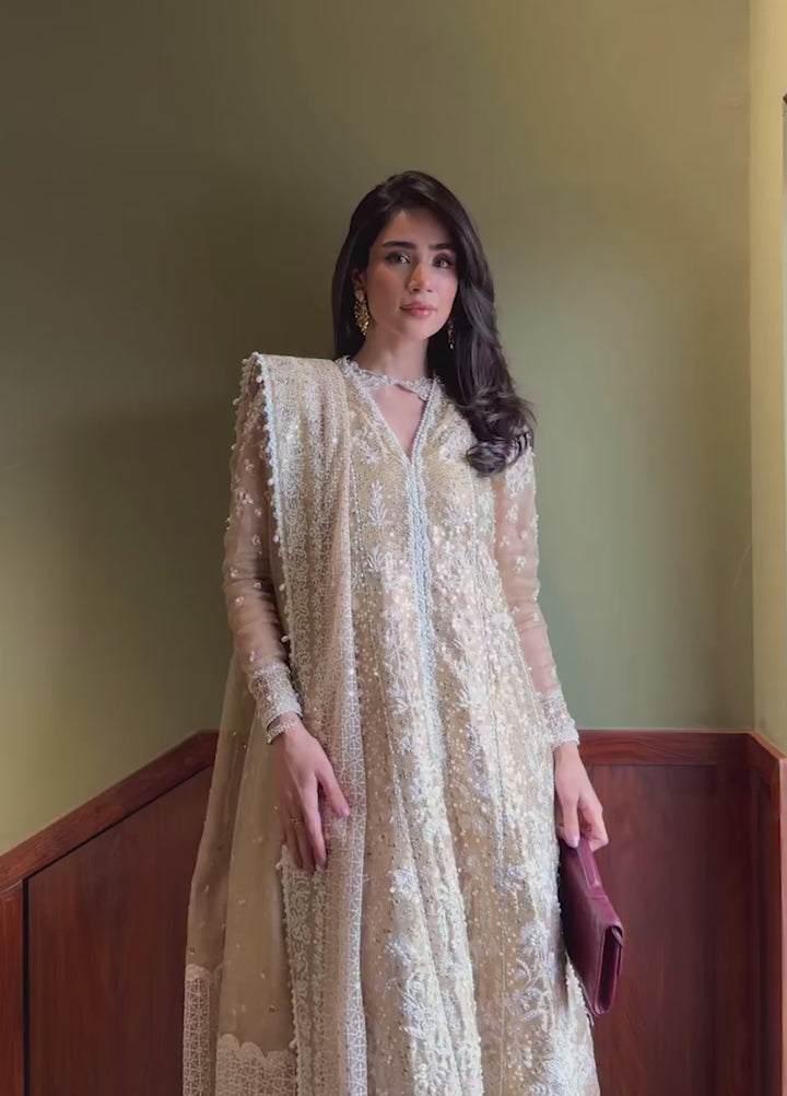 Freeshia by Suffuse Unstitched Tissue Silk Embroidered Suits 3 Piece SSY26UF GULRAIZ - Wedding Collection