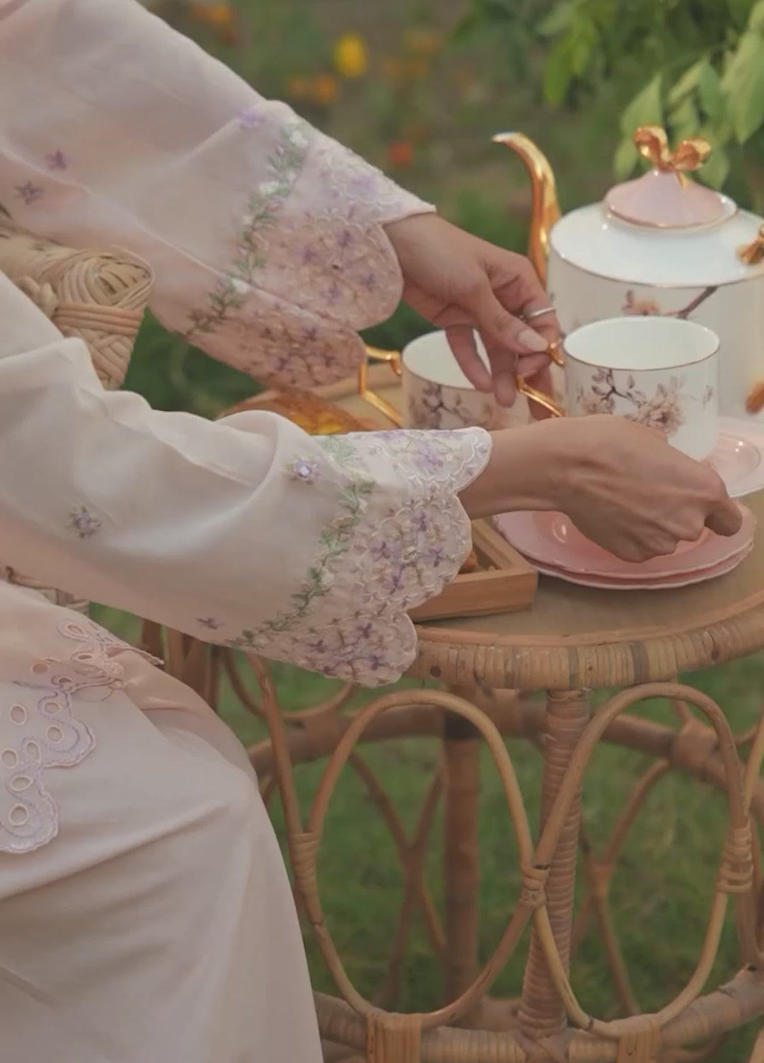 Lamhay by Dhanak Pret Swiss Voile 3 Piece DHN26PSV DC-2576 - Summer Collection