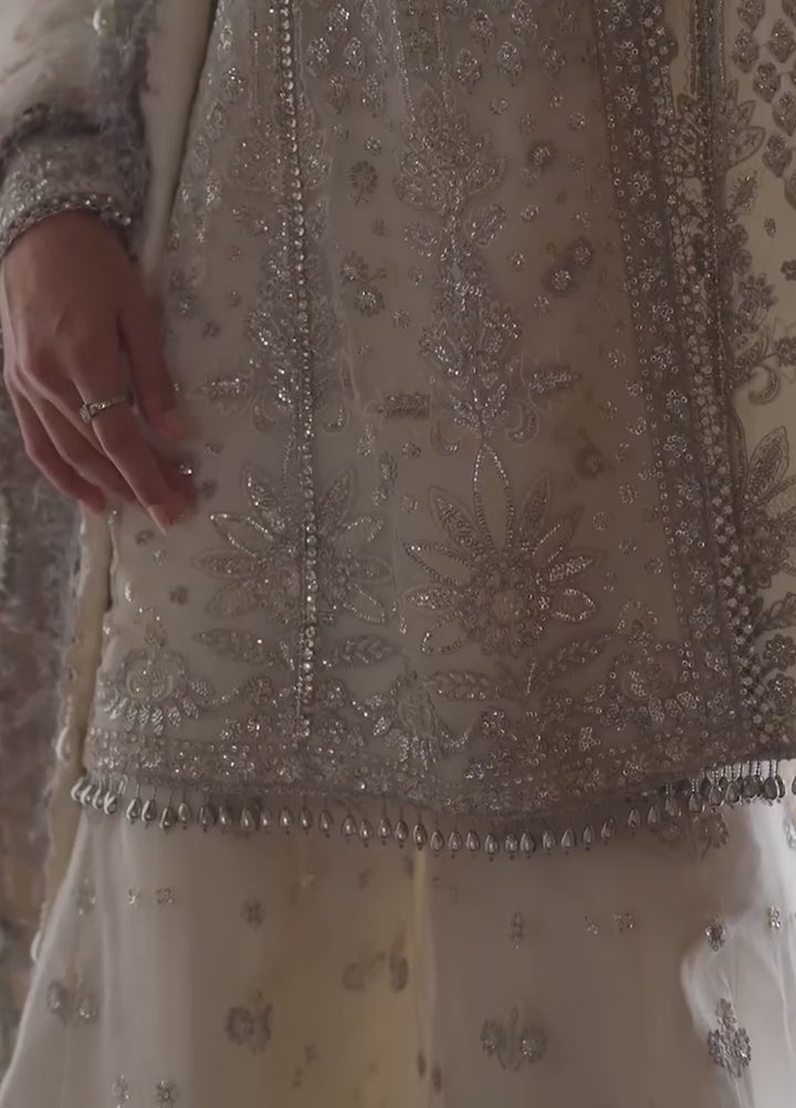 Dastangoi by Afrozeh Unstitched Embroidered Poly Net 3 Piece Suit AF26UDW Afsun FW01210 - Wedding Collection