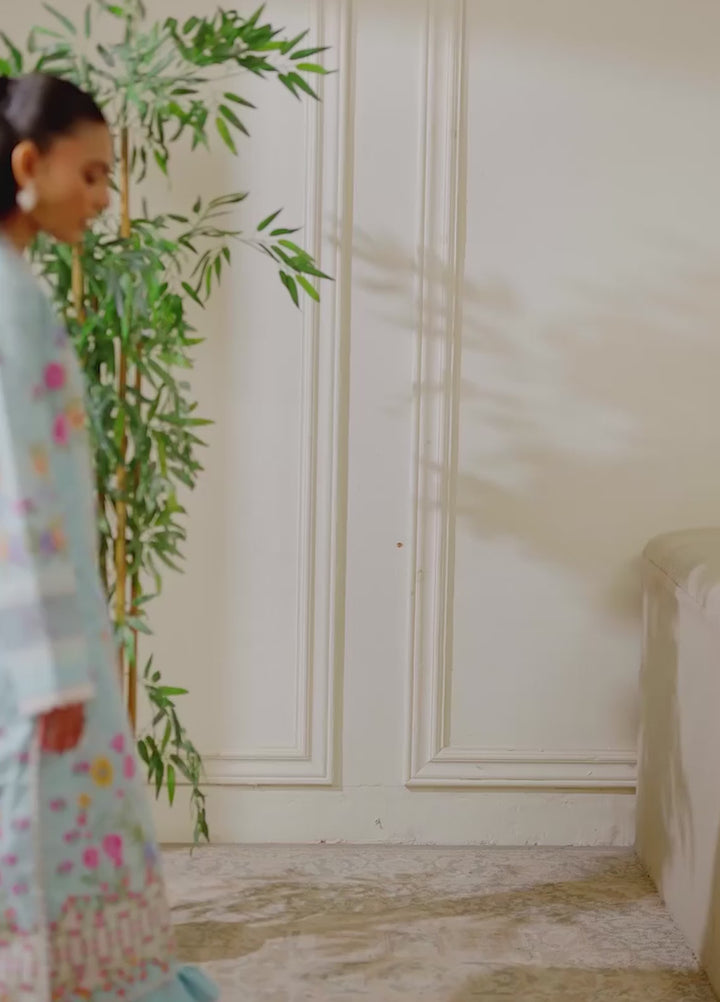 Nissa by RajBari Unstitched Printed Lawn 3 Piece Suit RB26ULN D-08 - Casual Collection