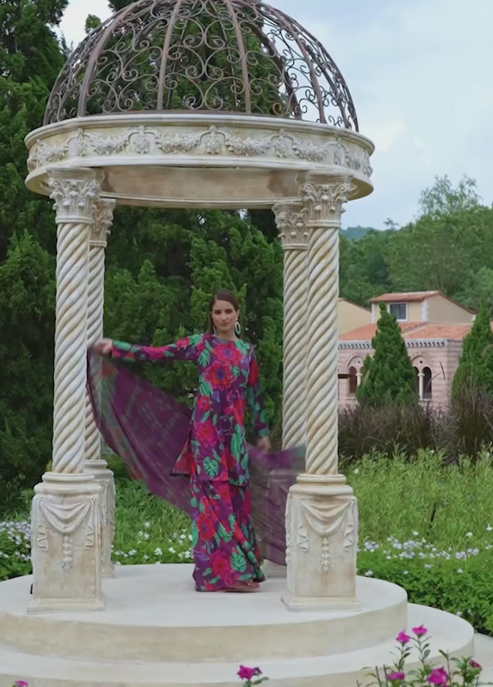 Floral Ritual Edit by Feathers  Printed Lawn 3 Piece Suit FYNTER - Casual Collection